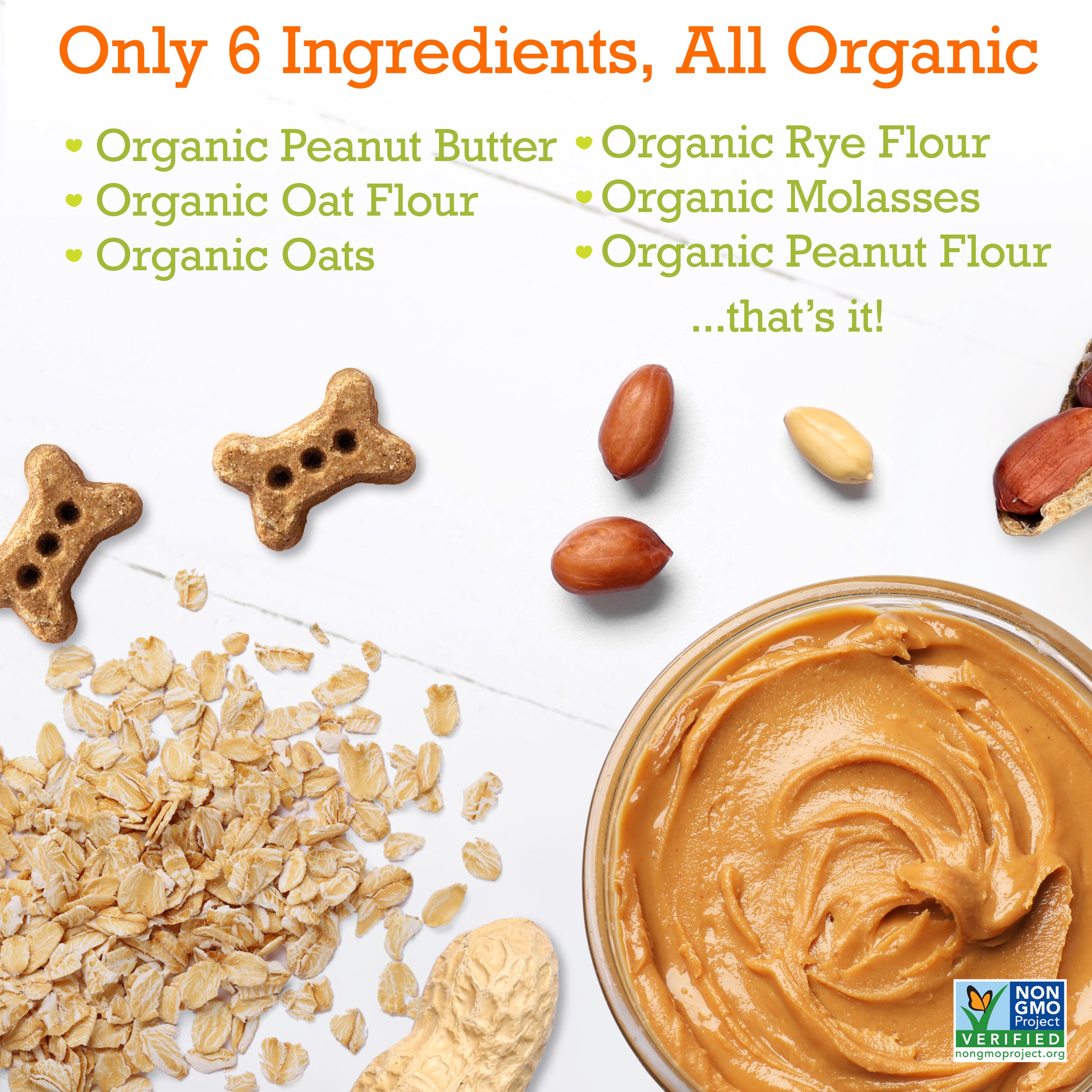 Peanut Butter & Molasses Baked Biscuits Small Bone (12oz)