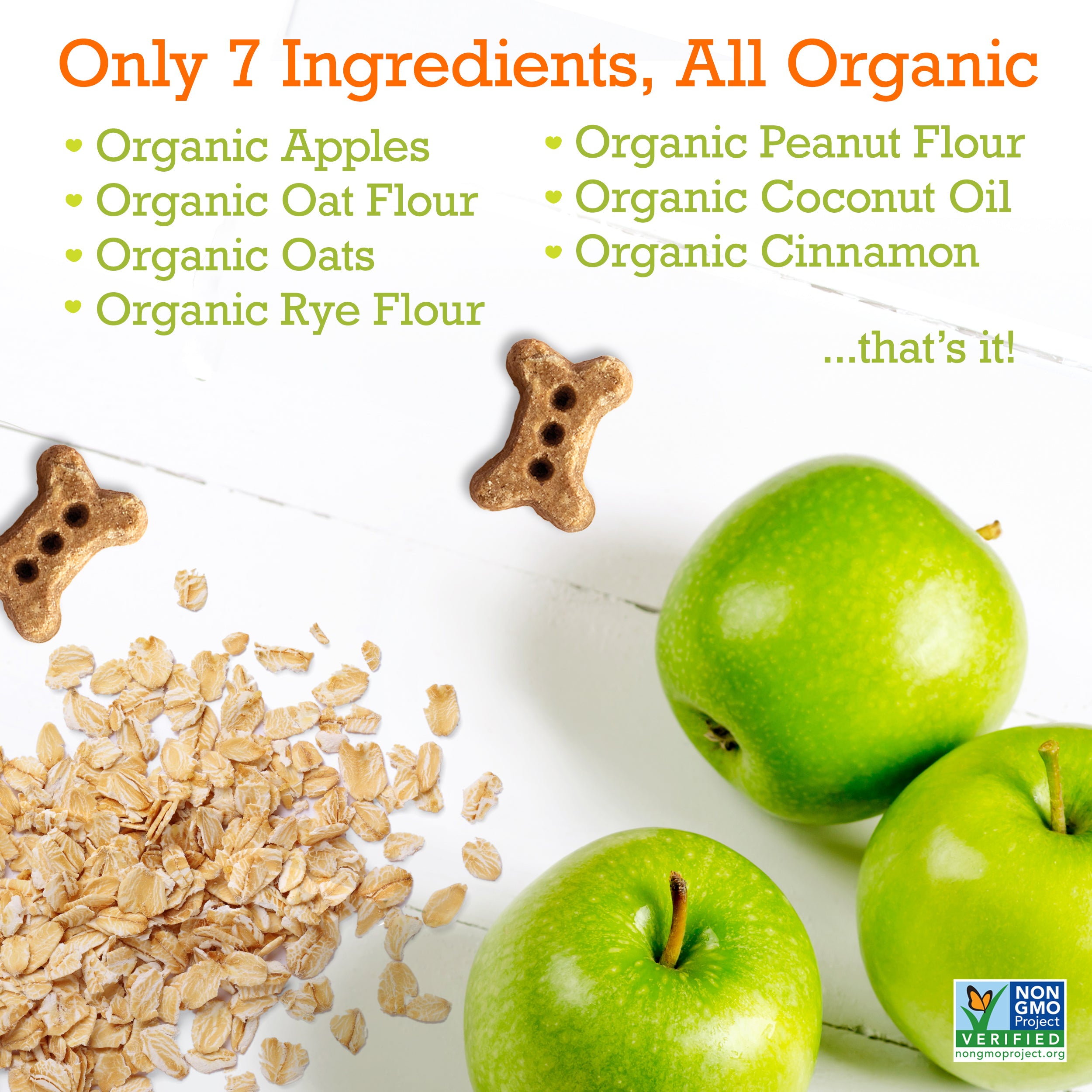 Apple Baked Biscuits Small Bone 12oz