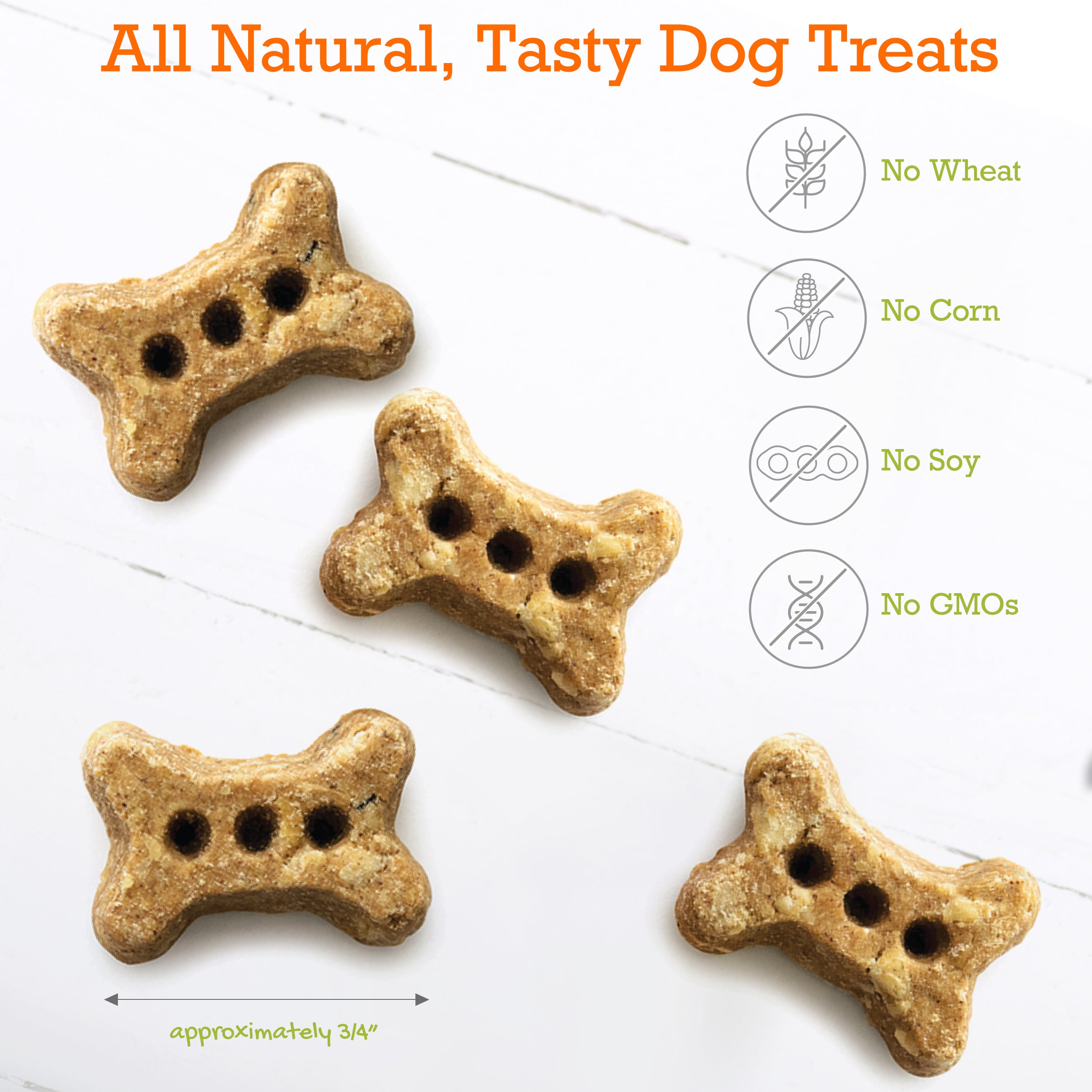 Personalized Peanut Butter & Molasses Small Bone Biscuits (12oz)