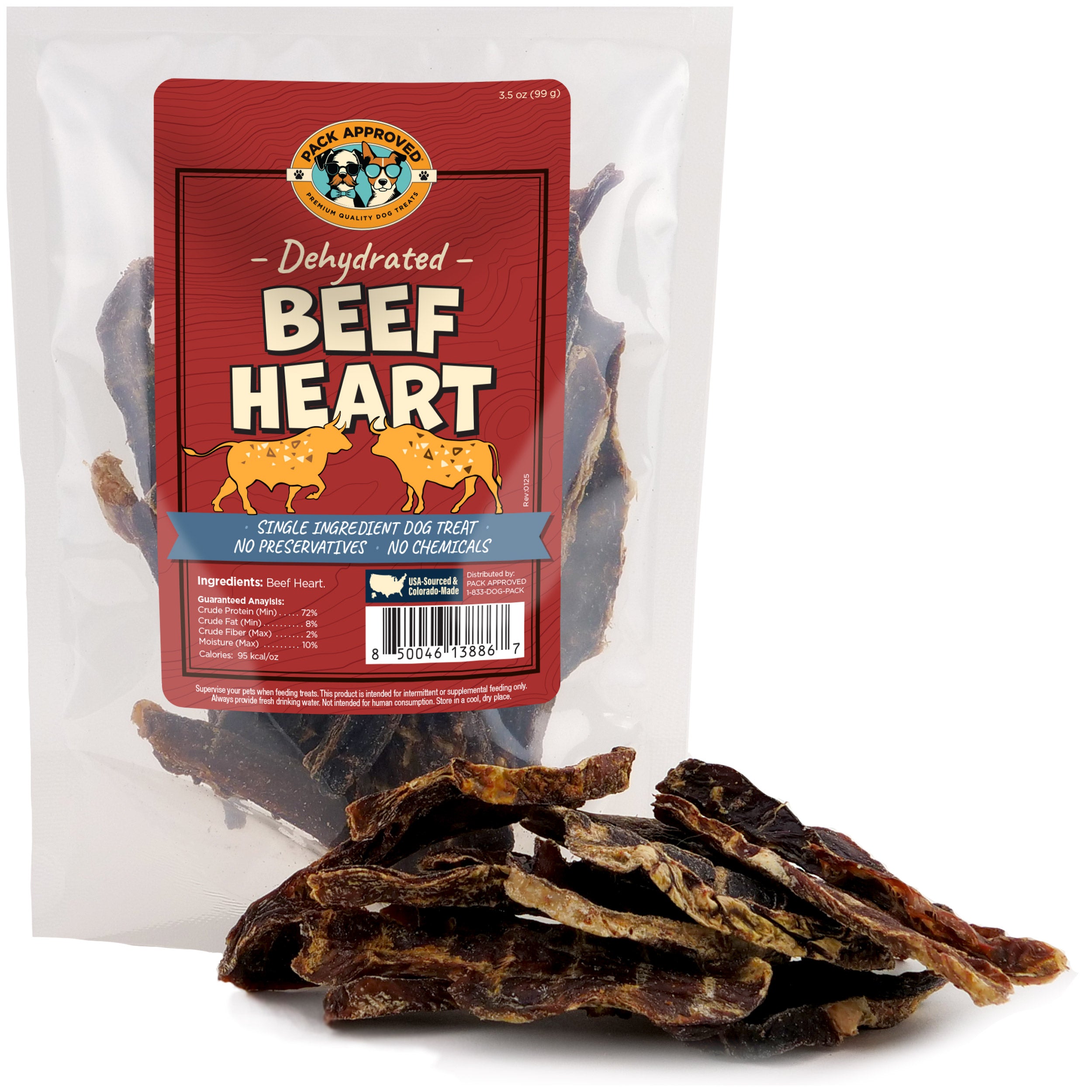 Pack Approved Beef Heart (3.5oz)