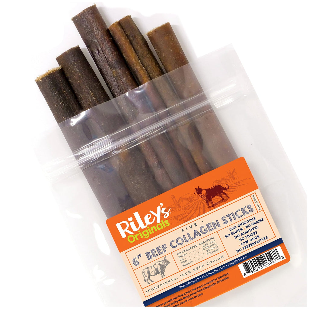 Riley's Originals Beef Collagen Sticks (6")
