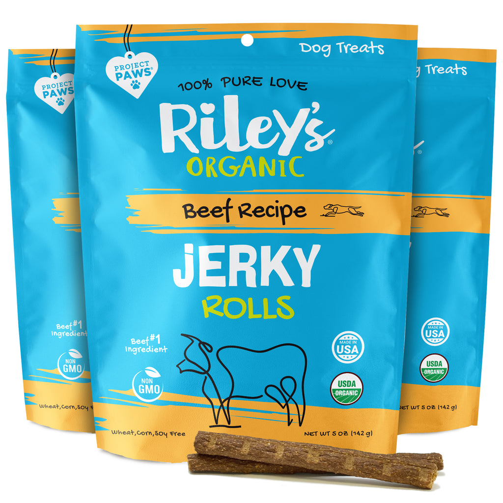 3-Pack 5oz Organic Beef Jerky Rolls