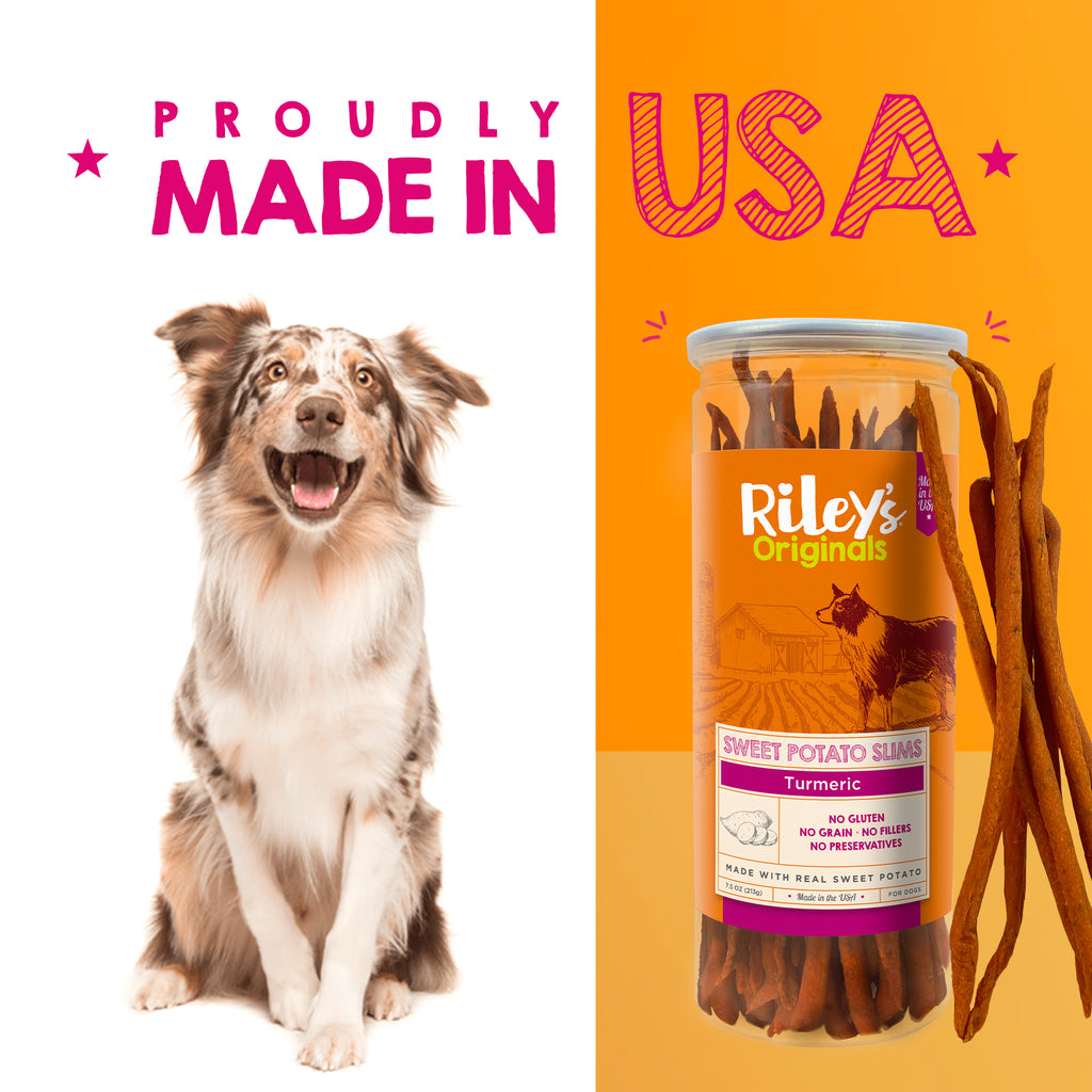 Dehydrated Sticks with Turmeric – Riley's Pets